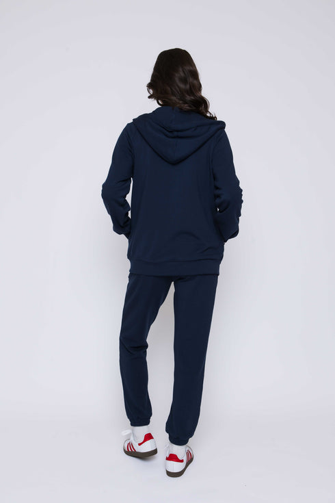 Tina-Luxe Fleece Oversized Zip Hoody